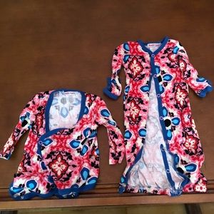 Colorful Sleep gown and Onesie Pair